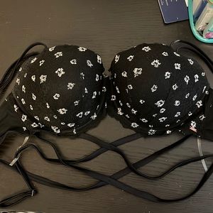 36DDD Strappy Date Push Up Bra VS Pink